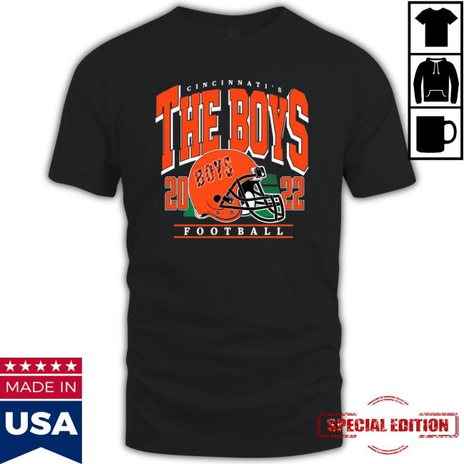 Cincinnati The Boys 2022 Cin Helmet Football Tee Shirt Cincinnati The Boys 2022 Cin Helmet Football T-Shirt