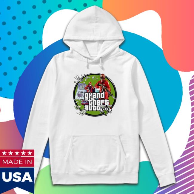 Official The Money Heist Grand Theft Auto Gta Five Logo Sweaters