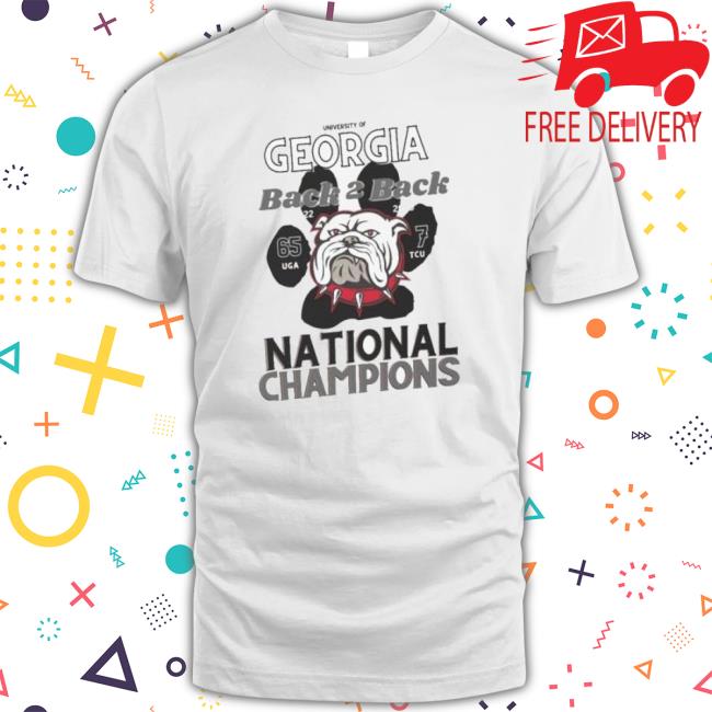 University Of Georgia Bulldogs National Champions 65 Uga 7 Tcu Shirt