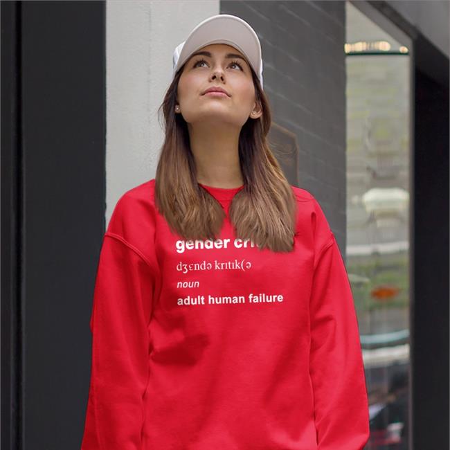 Gender Critical Noun Adult Human Failure Sweatshirt Lgbwiththet