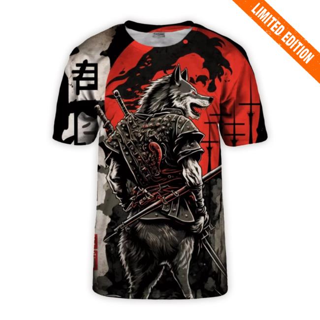 Samurai Wolf Hoodie Sweatshirt