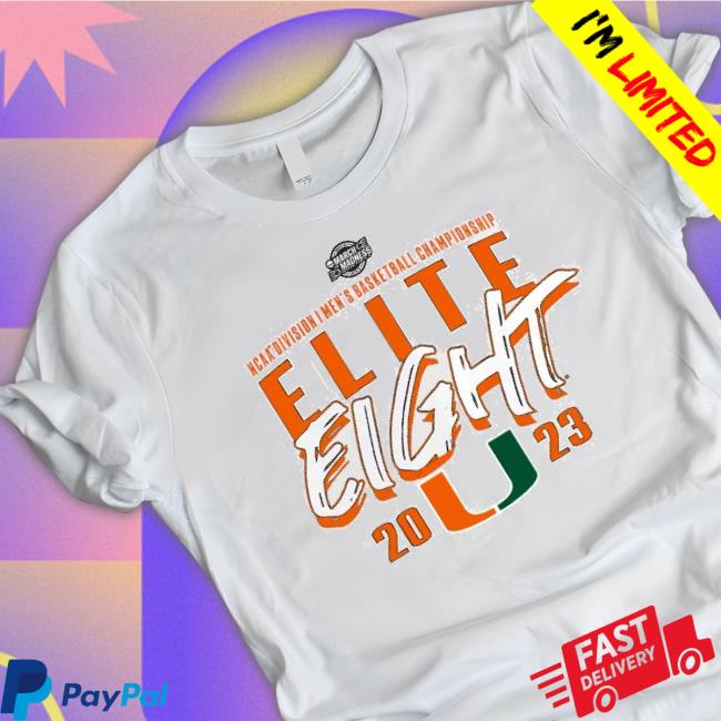 Miami Hurricanes Ncaa Men’S Basketball Elite Eight 2023 Shirt