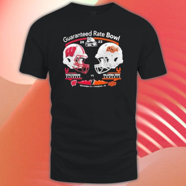 Official Wisconsin Vs Osu Guaranteed Rate Bowl 2022 Matchup Classic Shirt Official Wisconsin Vs Osu Guaranteed Rate Bowl 2022 Matchup shirt