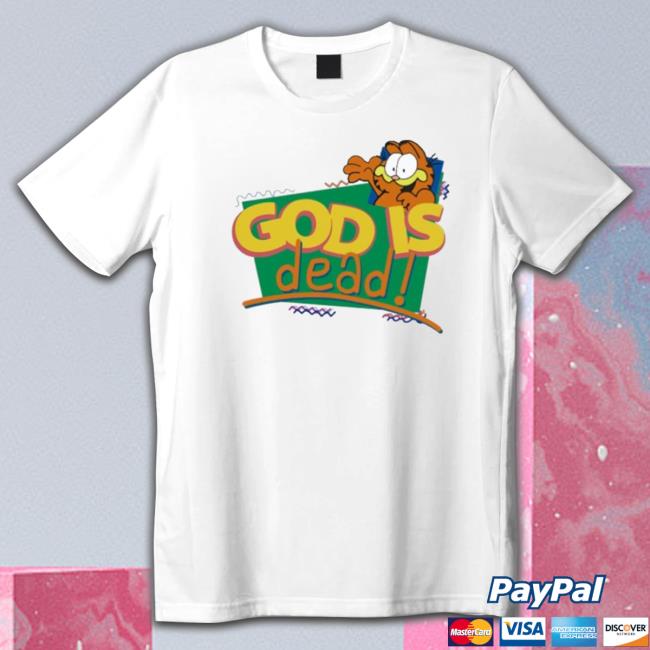 Official Garfield God Is Dead Long Sleeve Shirt