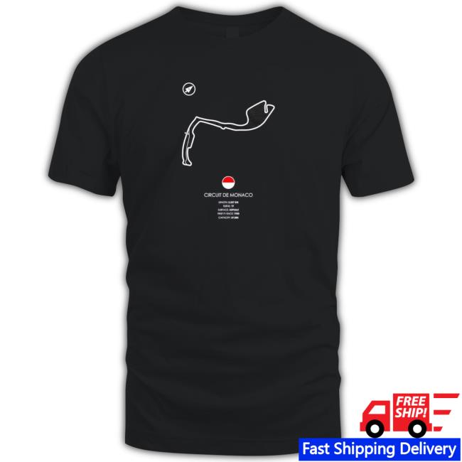 Circuit De Monaco Formula One Racing Tee Shirt