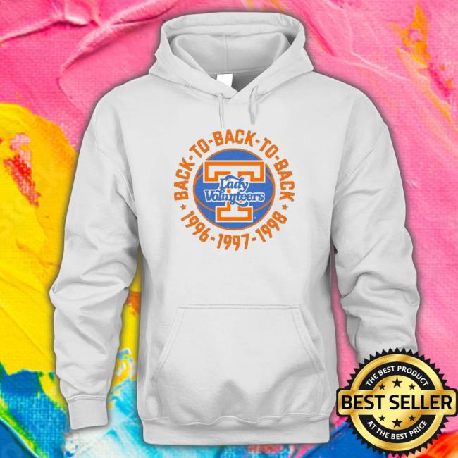Lady Volunteers Back To Back To Back 1996 1997 1998 T-Shirt