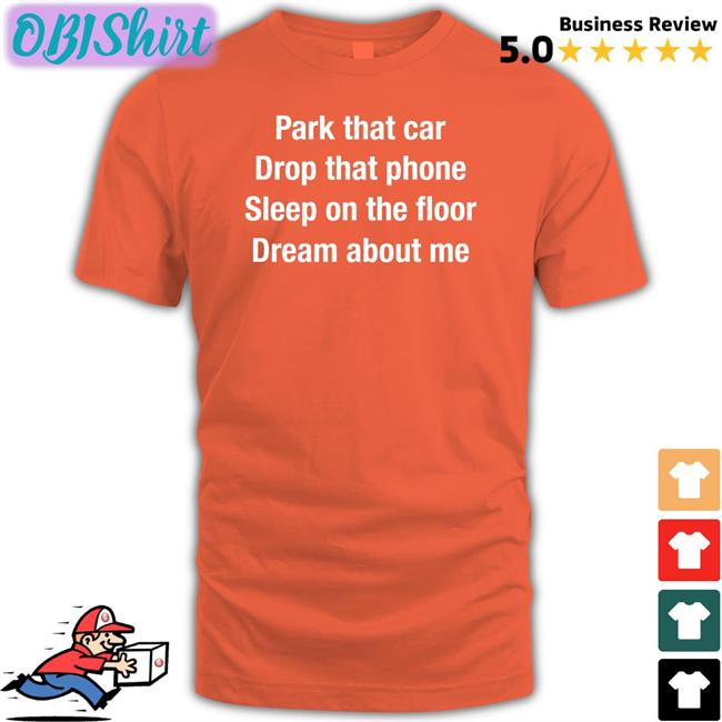 Park That Car Drop That Phone Sleep On The Floor Dream About Me Shirts Anthems For A Seventeen Year Old Girl