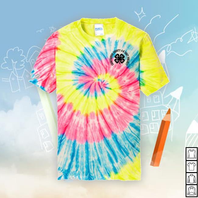 4H - Goats - Tie Dye Tshirt - Adult And Youth Hoodie Sweatshirt