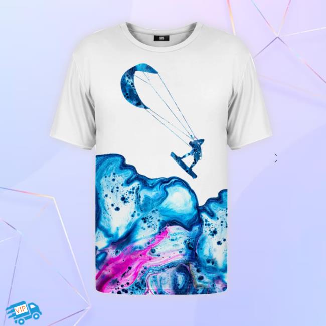 Paint Pour Kitesurfer Sweatshirt