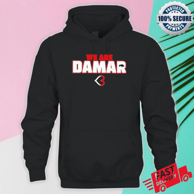 Official We Are Damar Hamlin Fundraiser Sweater Official We Are Damar Hamlin Fundraiser Long Sleeve Shirt