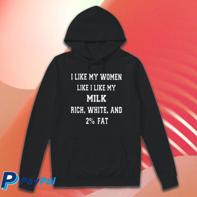 I Like My Women Like I Like My Milk Rich White And 2% Fat Classic Shirt I Like My Women Like I Like My Milk Rich White And 2% Fat Tee Shirt