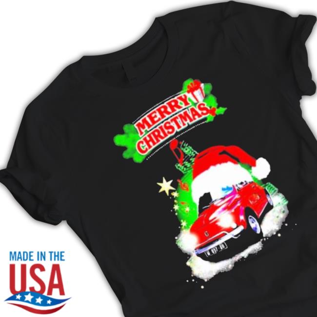 Red Fiat 500 For Christmas Long Sleeve Tee Shirt