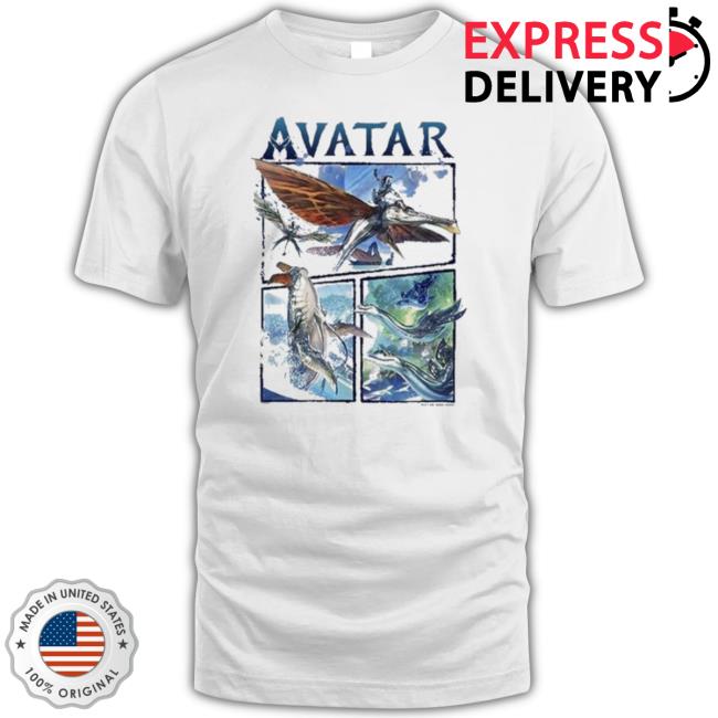 Pandora Avatar The Way Of Water Air And Sea Flight Jake Sully Neytiri T- shirt