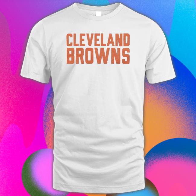 Block Cleveland Browns Shirt Block Cleveland Browns T-Shirt