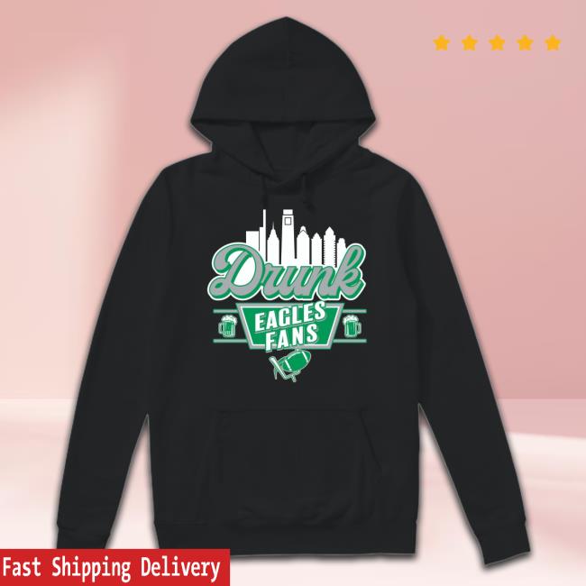 Official Drunk Eagles Fans 1St And 10 Drinking Again Football Long Sleeve T Shirt