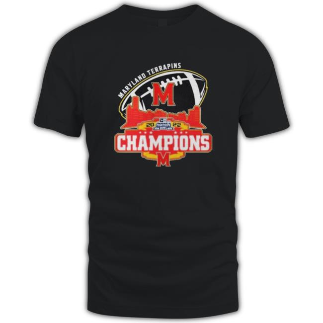 Official Maryland Terrapins Logo Pinstripe Bowl City 2022 Champions Shirts