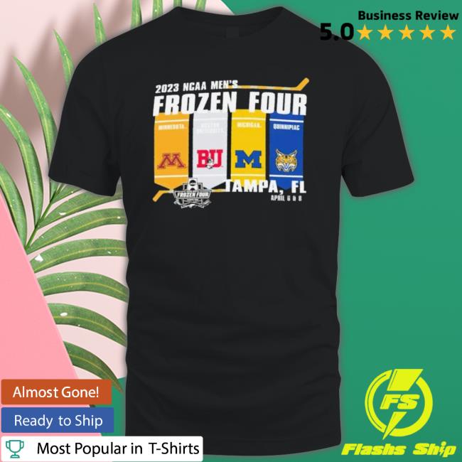 2023 Ncaa Men’S Frozen Four Tampa 4 Teams Flag Shirt 2023 Ncaa Men’S Frozen Four Tampa 4 Teams Flag Shirt