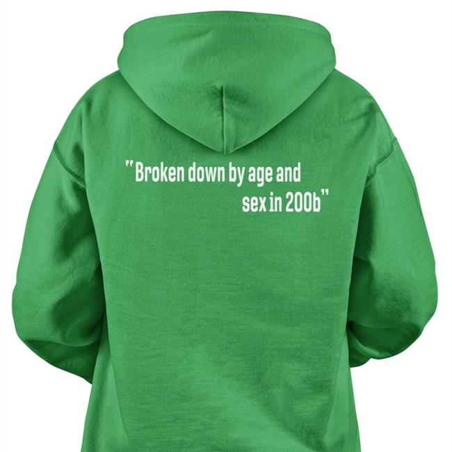 Broken Down By Age And Sex In 200B Shirt