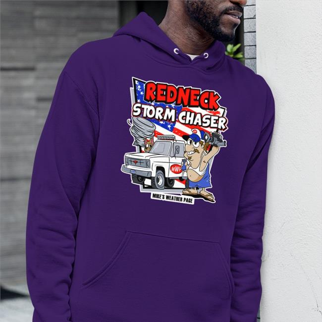 Redneck Storm Chaser T Shirt Mike's Weather Page Black