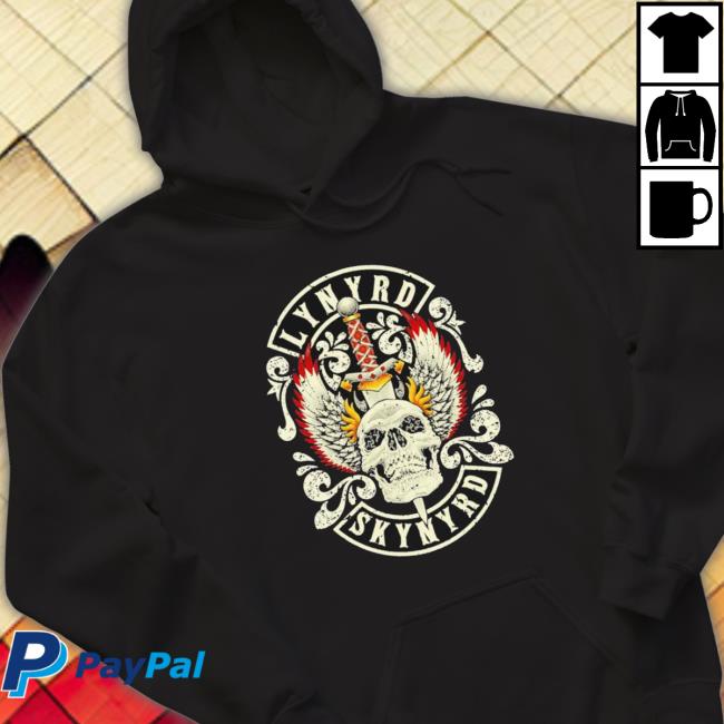 Rock Music Lynyrd Skynyrd Band Skull Graphic Tee