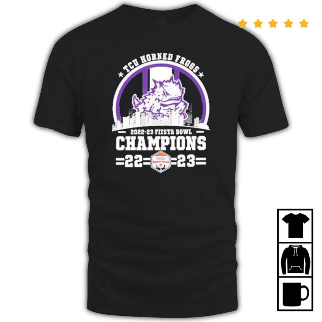 Tcu Horned Frogs 2022-2023 Fiesta Bowl Champions Long Sleeve Shirt