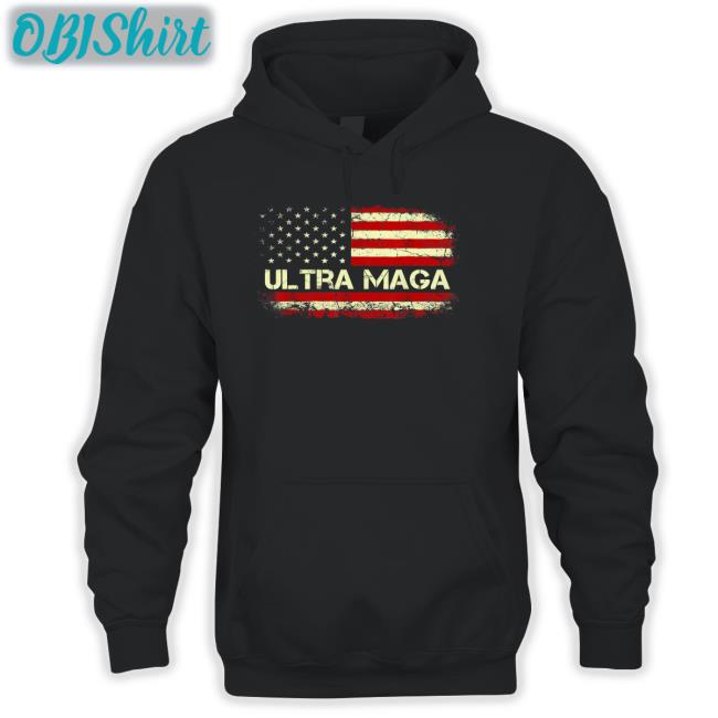 Ultra Maga Proud Anti Biden Us Flag Pro Trump 2024 Shirt Donald J.Trump