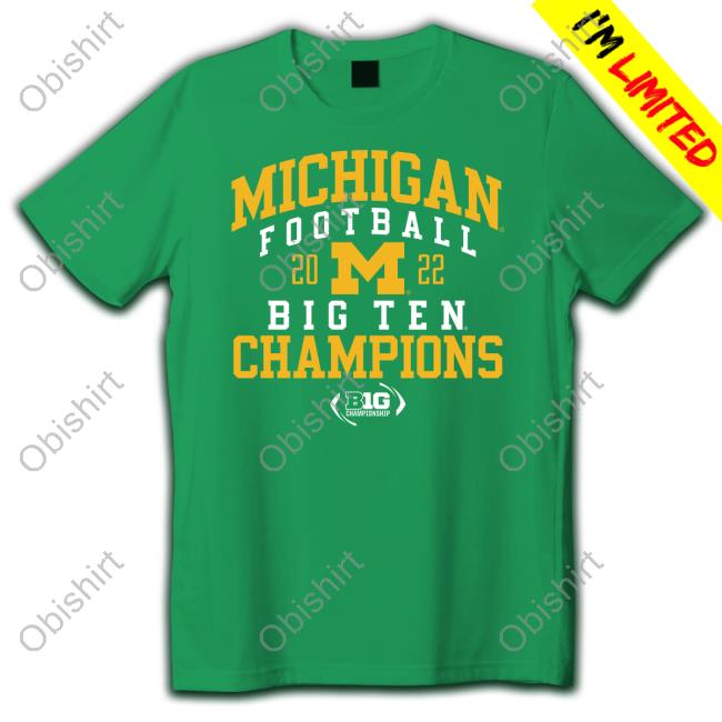 Michigan Football 2022 Big Ten Champions New Shirt