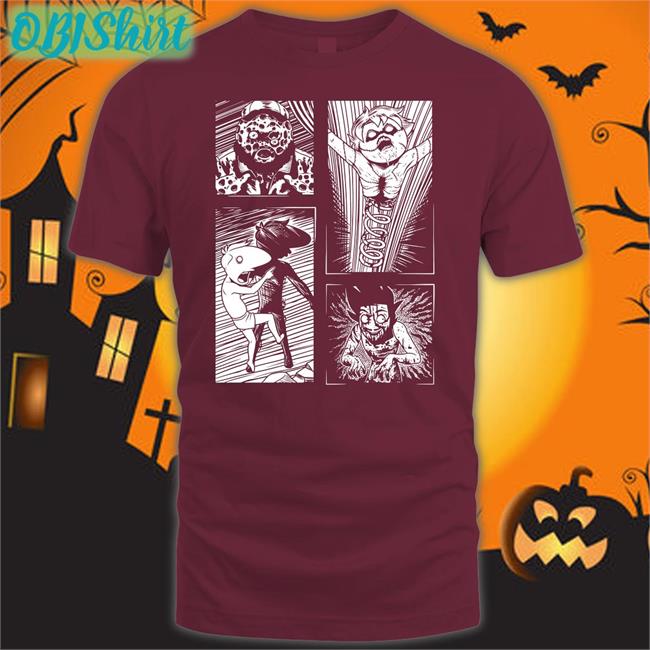 Sharkrobot Store Spooky Manga Boys 2 T Shirt