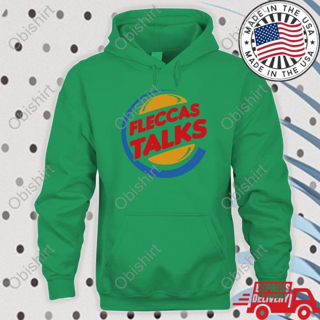 Fleccas Talks Burger Long Sleeve Tee