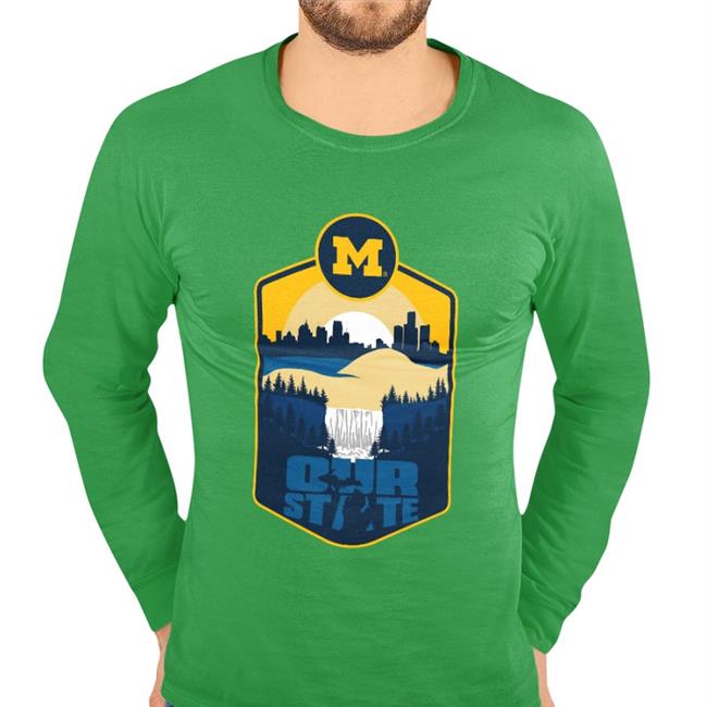 Big Ten Champs Goblue Our State Michigan Tee Shirt Aaron Bills