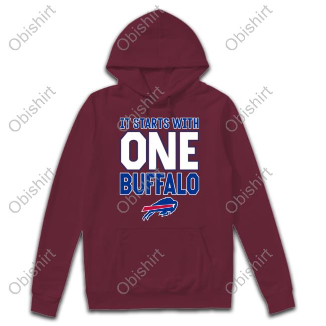 Ken Dorsey Wears It Starts With One Buffalo Sweatshirt Buffalo Bills Ken Dorsey Wears It Starts With One Buffalo Hooded Sweatshirt Buffalo Bills