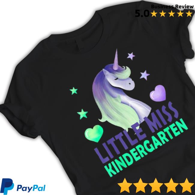 Little Miss Kindergarten Girl Back To School Unicorn Unisex Sweatshirt