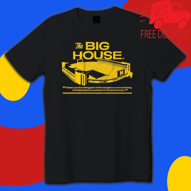 Michigan Football The Big House Stadium Hooded Sweatshirt