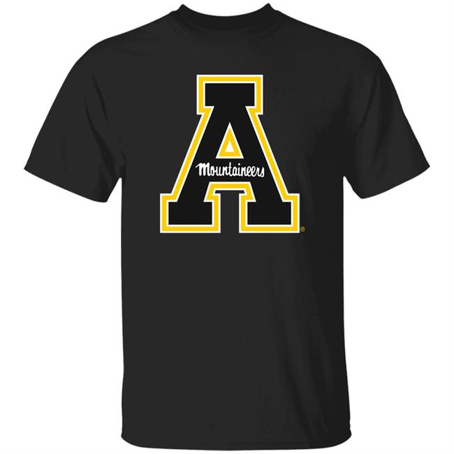 Appalachian State University Mountaineers Block A Primary Shirt Nudgeprinting Merch