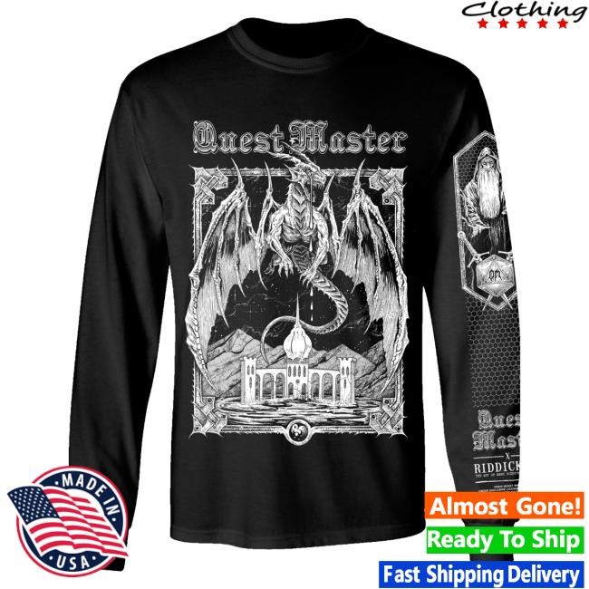 Quest Master X Riddickart Long Sleeve Shirt Pyre Press Merch