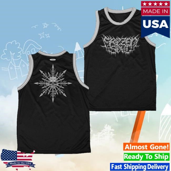 Massacre Merch Frozen Soul Skullflake Basketball Jersey