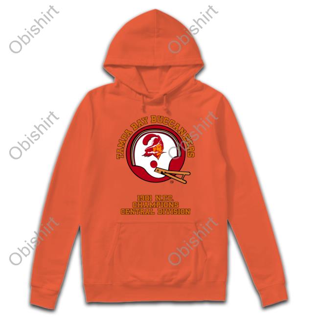 Helmet Addict Tampa Bay Buccaneers 1981 Nfc Champions Central Division Hoodie