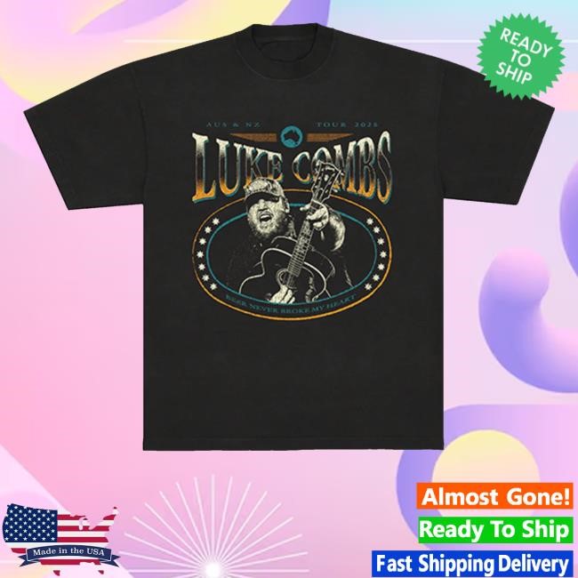 Luke Combs Beer Never Broke My Heart Tour 2025 Portrait Tee Luke Combs Merch Store Tour 2025 Portrait