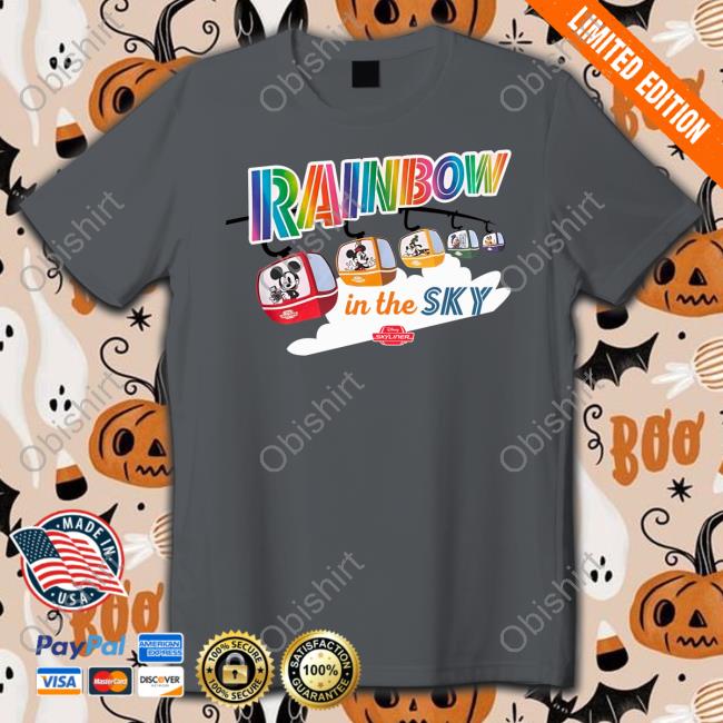 Disney Skyliner Rainbow In The Sky Hoodie Rainbow In The Sky New Shirt