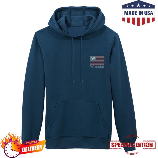 Wrangler Men's American Flag Graphic Logo T Shirt