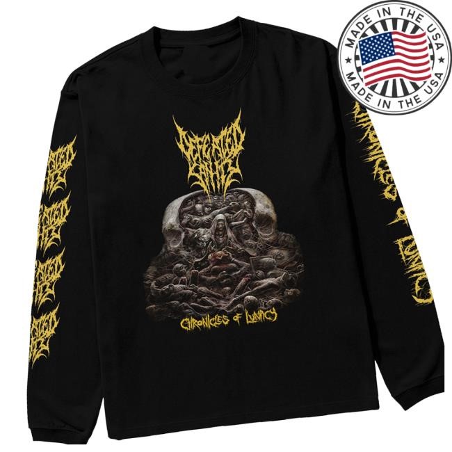 Trending Defeated Sanity Bandcamp Merch Store Chronicles Of Lunacy Long Sleeve Crewneck Sweatshirt