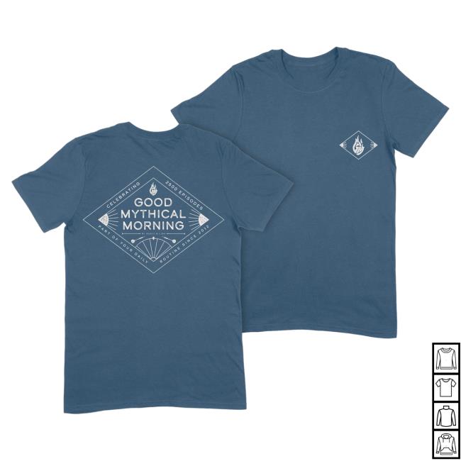 Official Good Mythical Morning Merch 2500Th Episode Shirt Mythical Clothing Store Shop