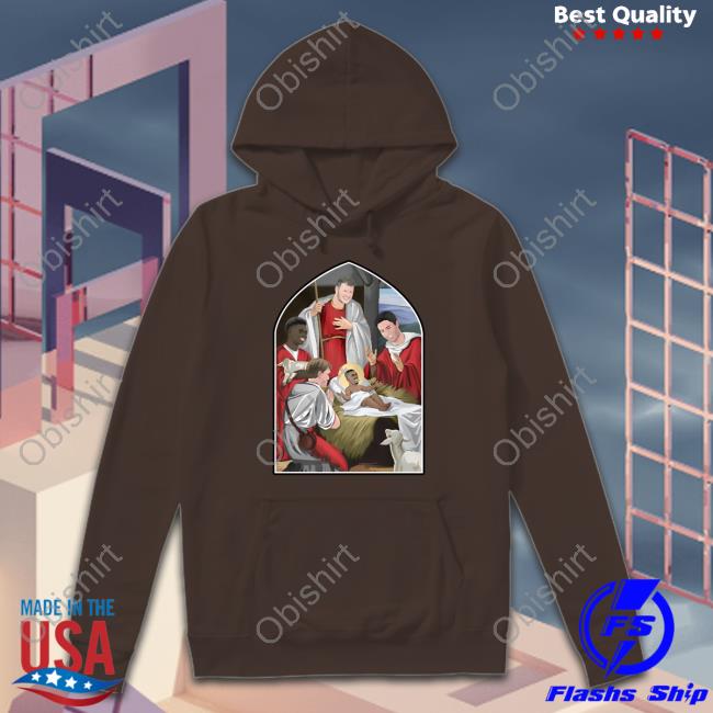 Arsenal Fc Nativity Christmas Jumper Adults Gabriel Jesus And Saka Gunners Sweatshirt