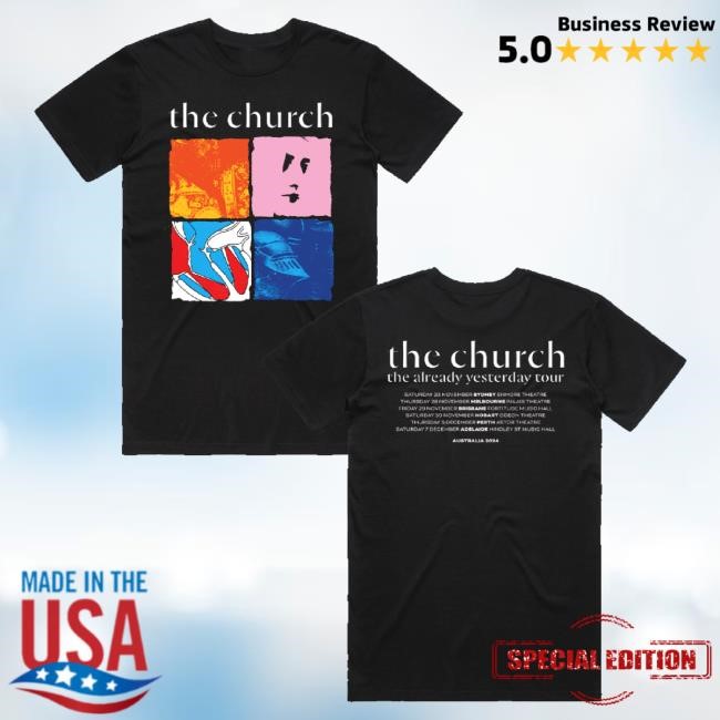 Official The Church Merch Tay Tour Black Tank Top