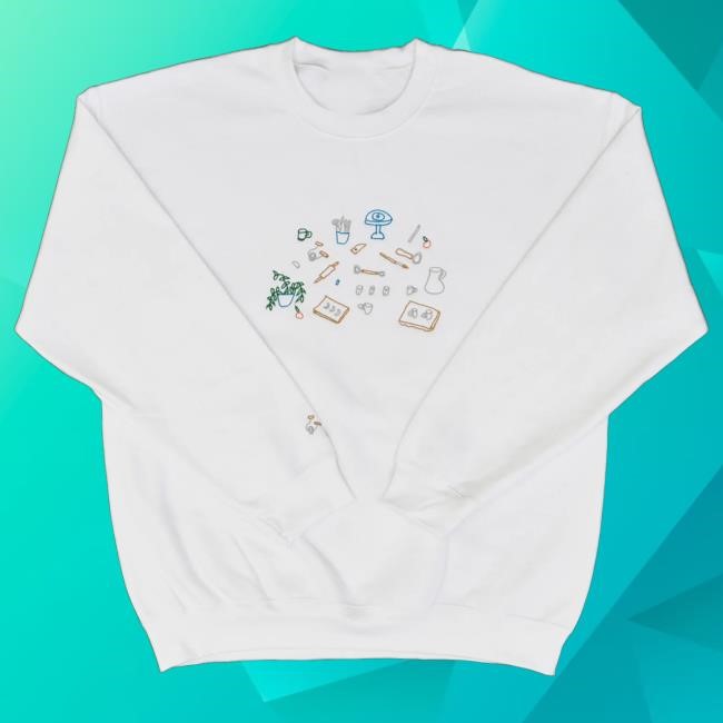 Juice Ceramics Merch Pottery Tools Sweatshirt White Long Sleeve Shirt