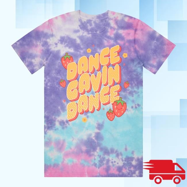 Dance Gavin Dance Band Merch Shop Store Official Kawaii Strawberry Candy Tie Dye T Shirts