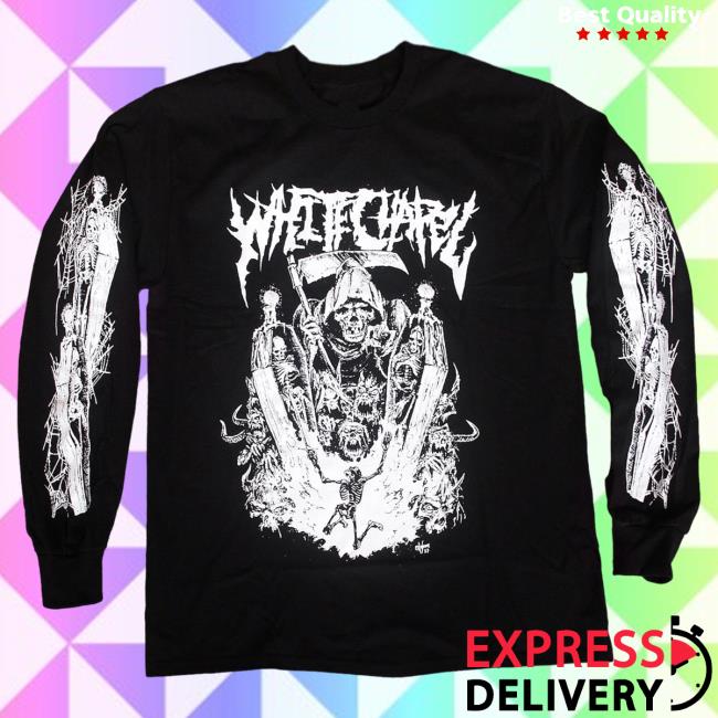 Official Merch Now Whitechapel Valley Of Death Black Long Sleeve Shirt 2023 MerchNow
