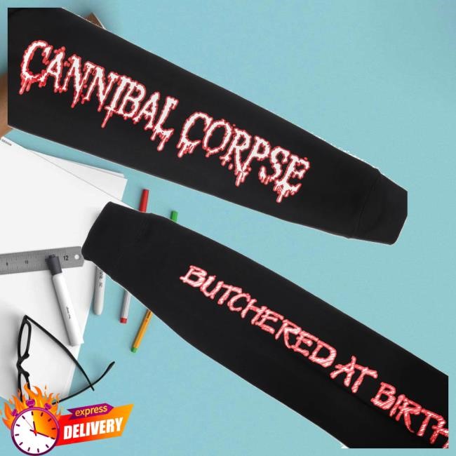 Cannibal Corpse Store Merch Butchered At Birth Poster T-Shirt