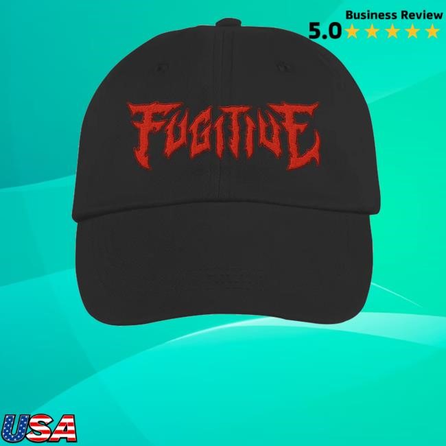 Fugitive Merch Fugitive Logo Black Dad Hat