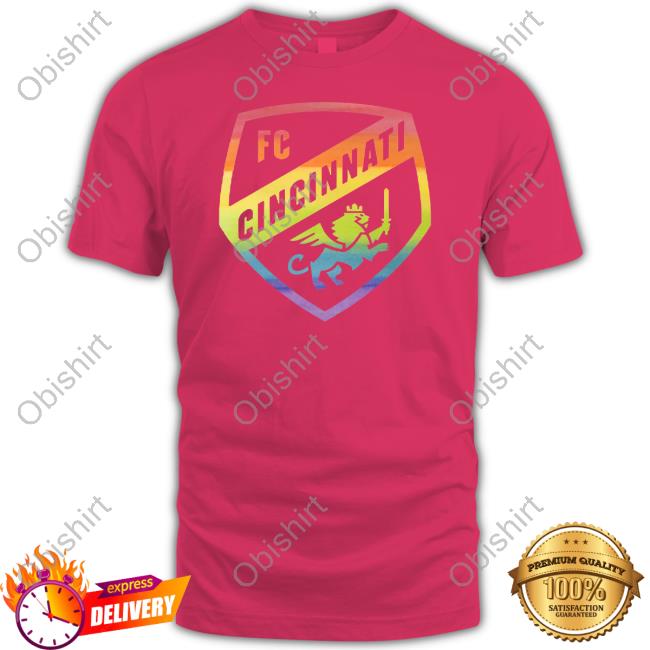 Cincyshirts Store Fc Cincinnati Pride Rainbow Shield Shirts